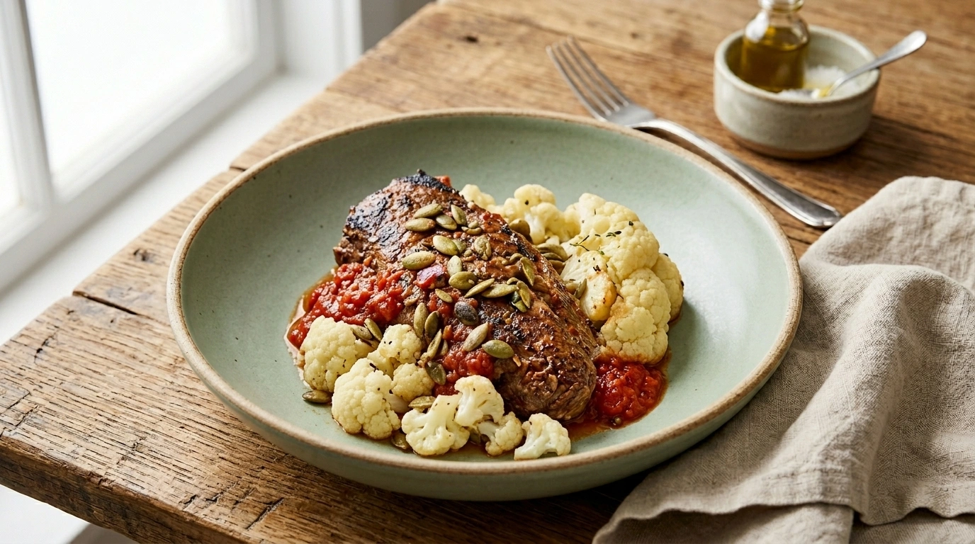 Klassisk Köttfärslimpa med blomkålsmos – LCHF Husmanskost - traditionellt Sverige Huvudrätt recept, perfekt till vardagsmiddag