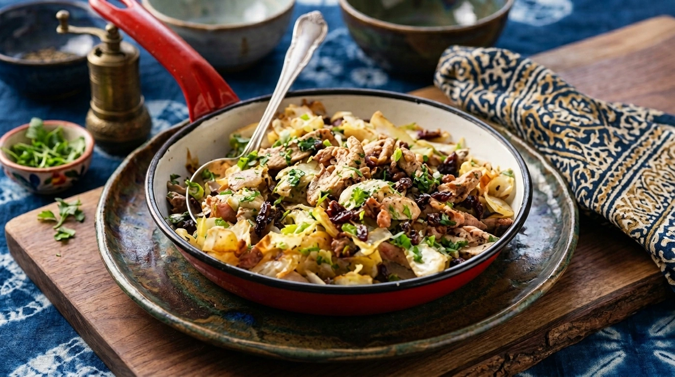 Kycklingklubbor med smörstekt vitkål och bacon – LCHF Billig vardagsmat - traditionellt Sverige Huvudrätt recept, perfekt till vardagsmiddag