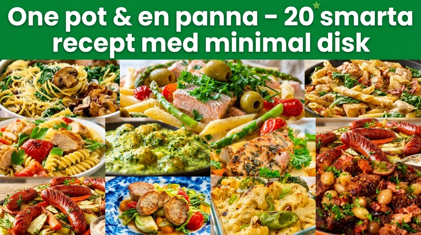One pot & en panna – 20 smarta recept med minimal disk