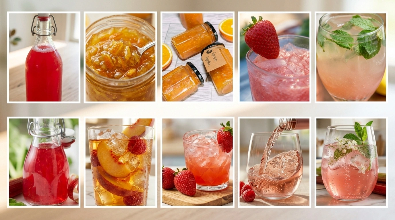 Rabarbersaft & Drycker – 20 recept på saft, sylt och drinkar