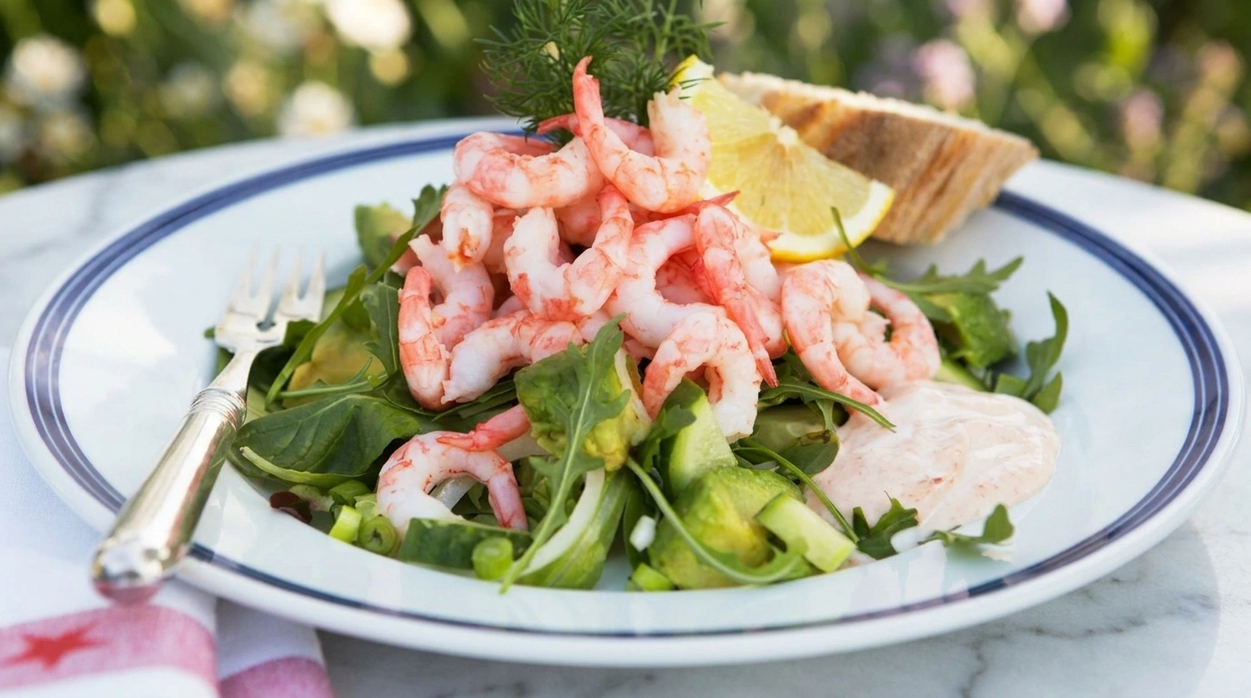 Räksallad med Rhode Island – fräsch och smakrik sommarsallad på 20 minuter
