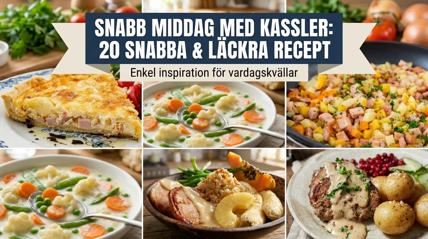 Snabb middag med kassler – 20 snabba och goda recept