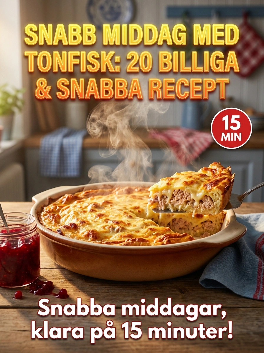 Snabb Middag Med Tonfisk: 20 Billiga & Snabba Recept