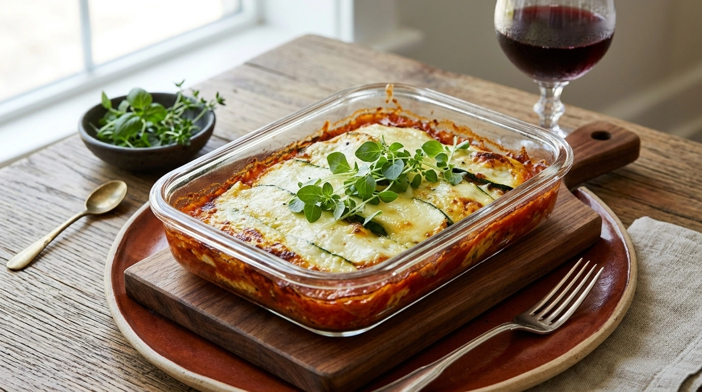 Zucchini-lasagne med italiensk köttfärssås – LCHF Pastaklassiker - traditionellt Italien Huvudrätt recept, perfekt till vardagsmiddag