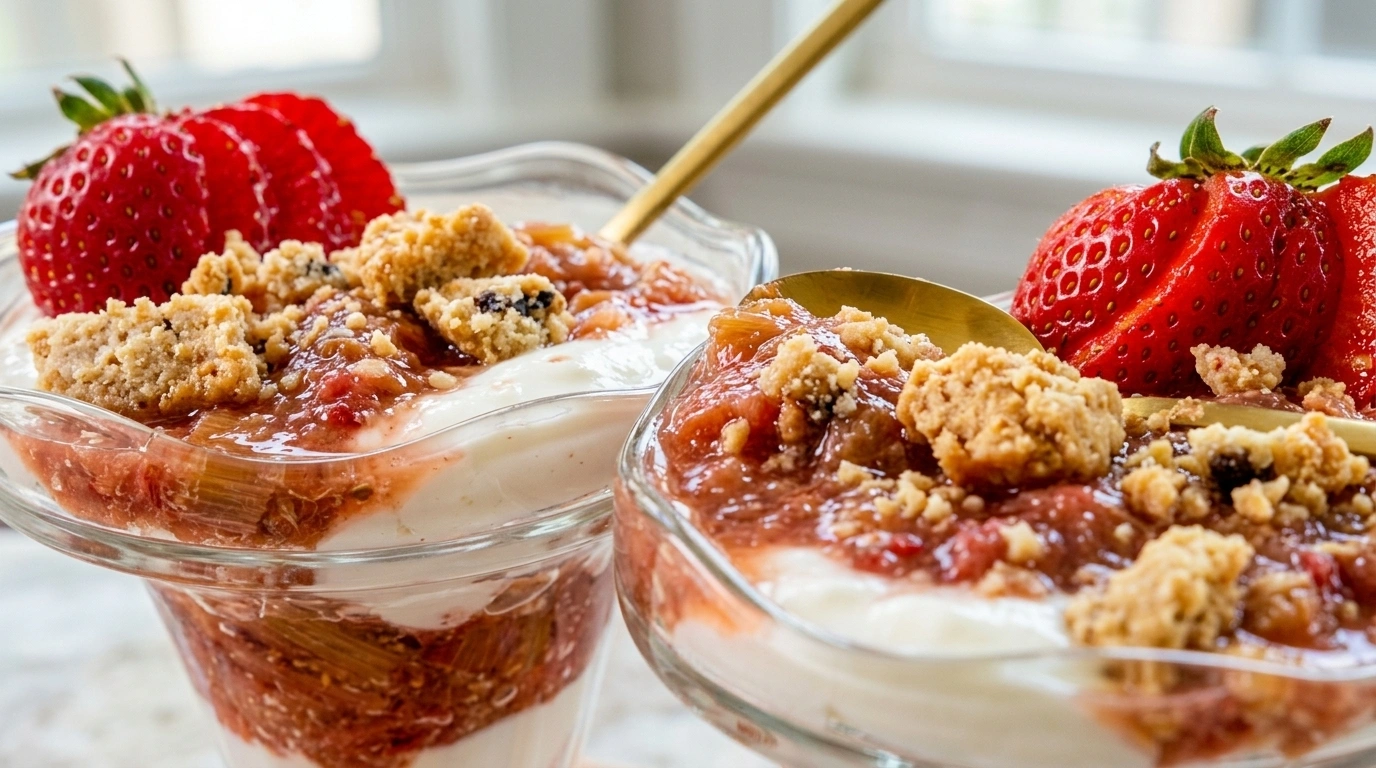Engelsk rabarber fool – klassisk brittisk dessert på svenskt vis på 25 minuter - traditionellt Sverige Efterrätter recept, perfekt till vardagsmiddag