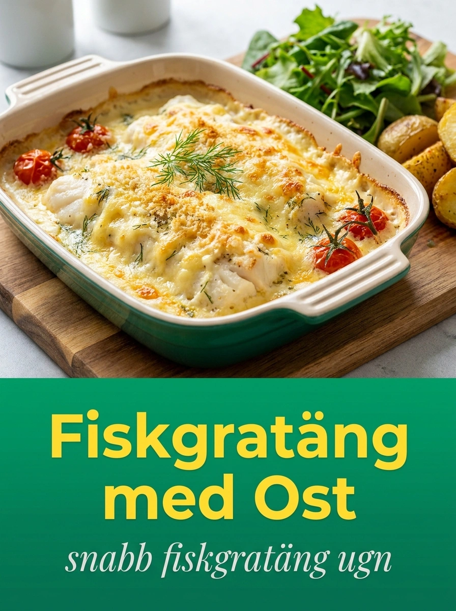 Fiskgratäng med Ost - familjerecept på 30 min
