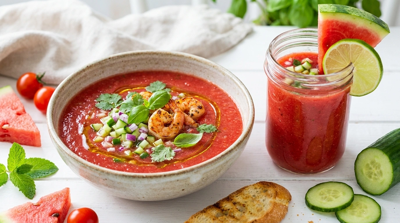 Gazpacho med vattenmelon