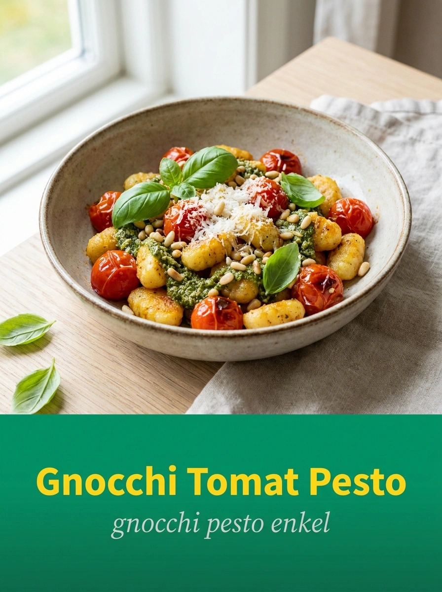 Gnocchi Tomat Pesto - snabbt 20 min recept