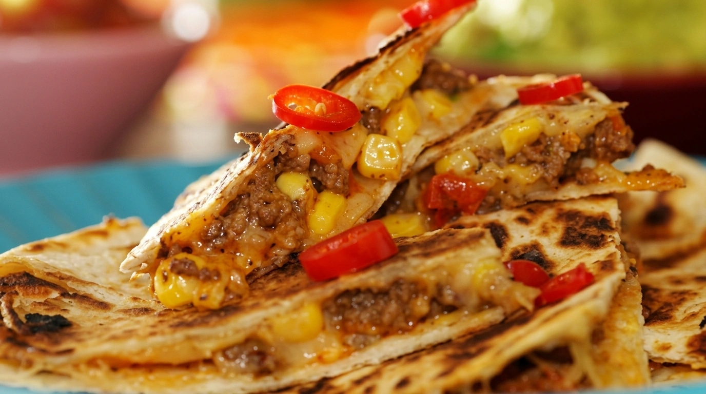Köttfärs-wraps med majs och ost – Snabb lunch på 10 minuter - traditionellt Svensk Middag recept, perfekt till vardagsmiddag