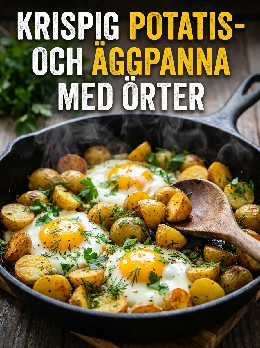 Krispig Potatis- och Äggpanna
