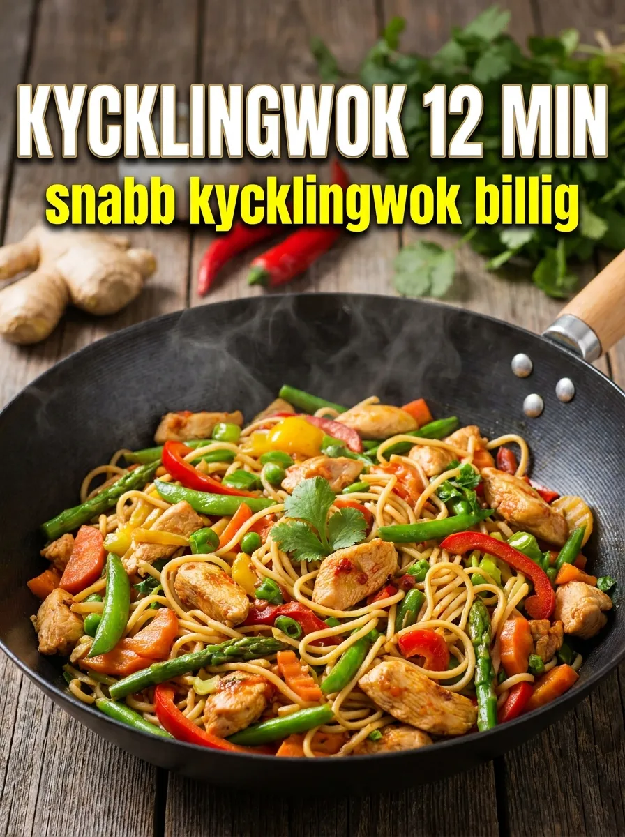 Snabb Kycklingwok