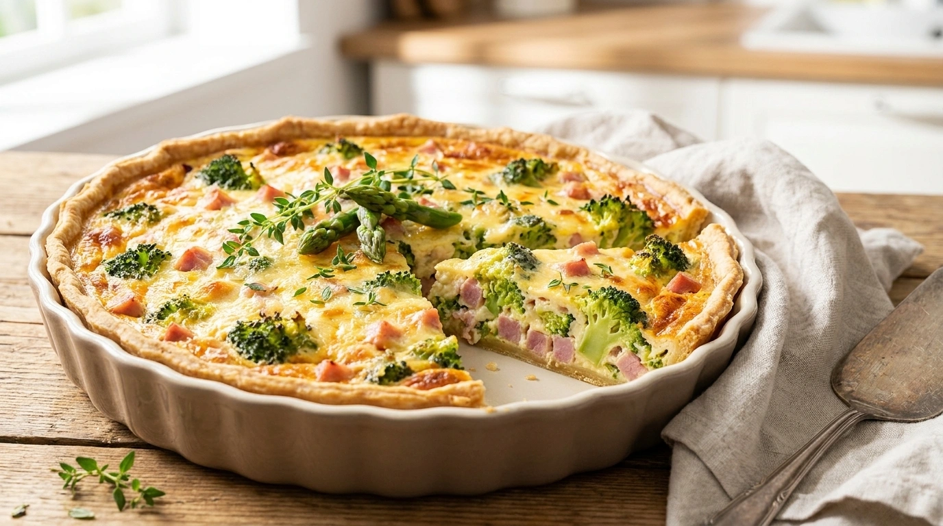 Mini quiche med ost och broccoli