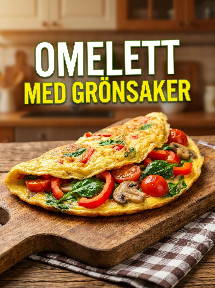 Omelett med Vårgrönsaker