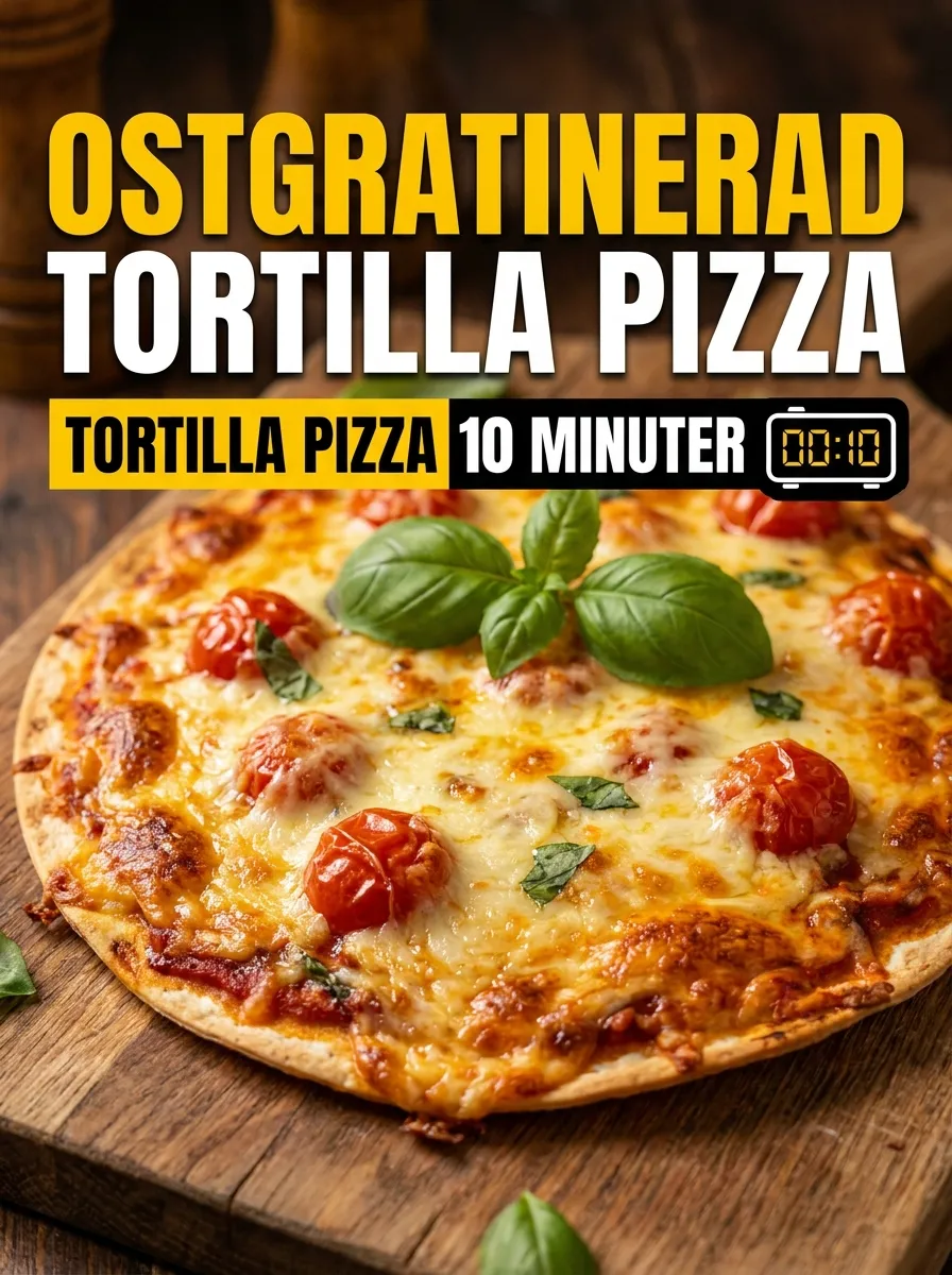 Ostgratinerad Tortilla Pizza
