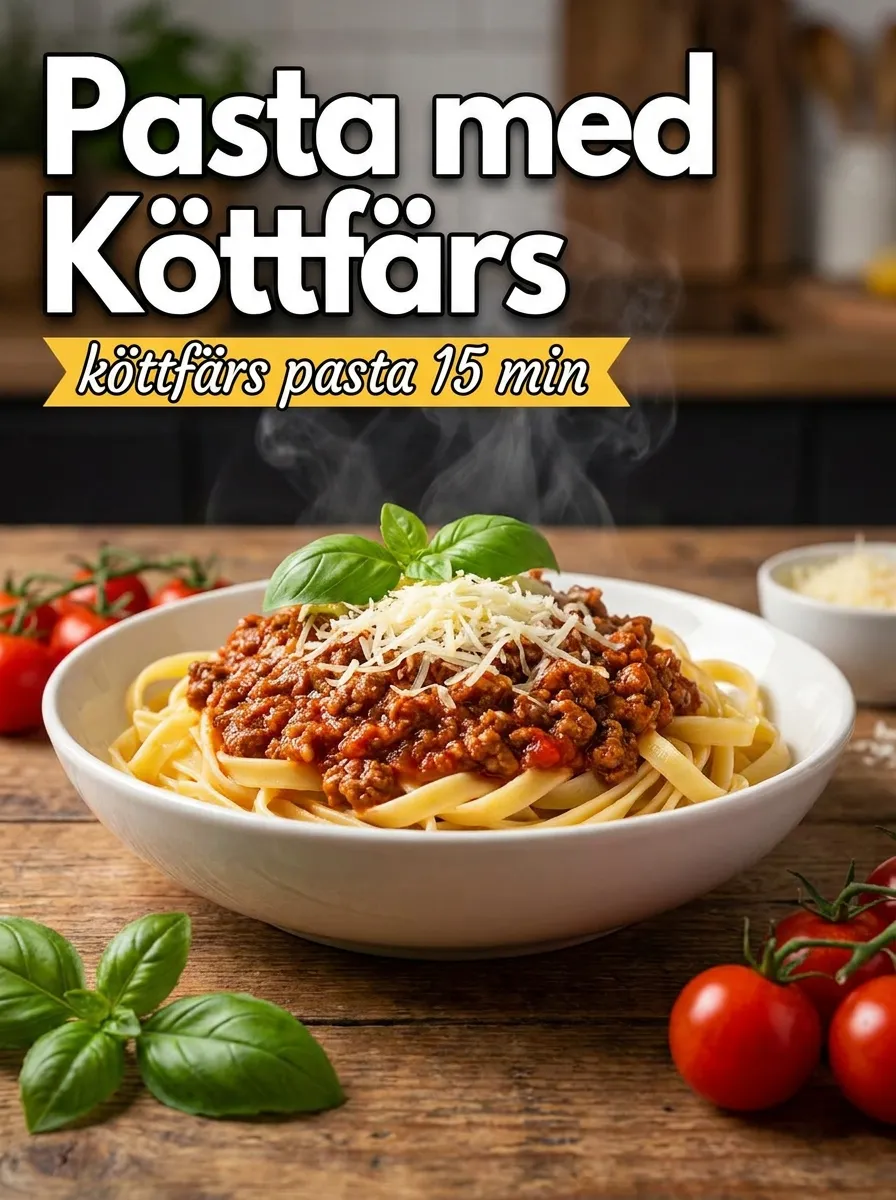 Pasta med köttfärs – snabb köttfärssås recept