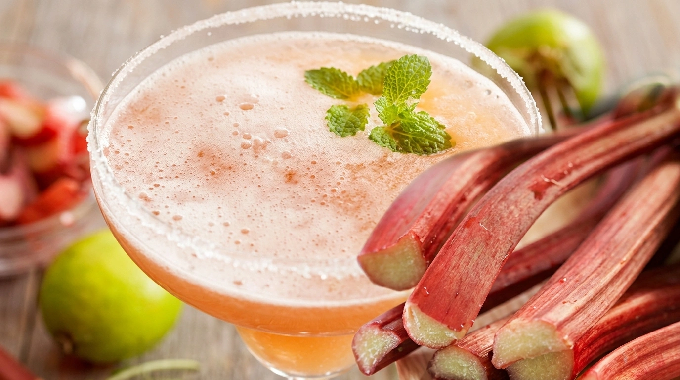Rabarber Margarita med saltskad och chili – Het, syrlig och sofistikerad på 10 minuter