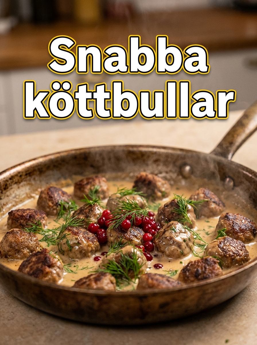 Snabba Köttbullar – snabb middag på 15 min