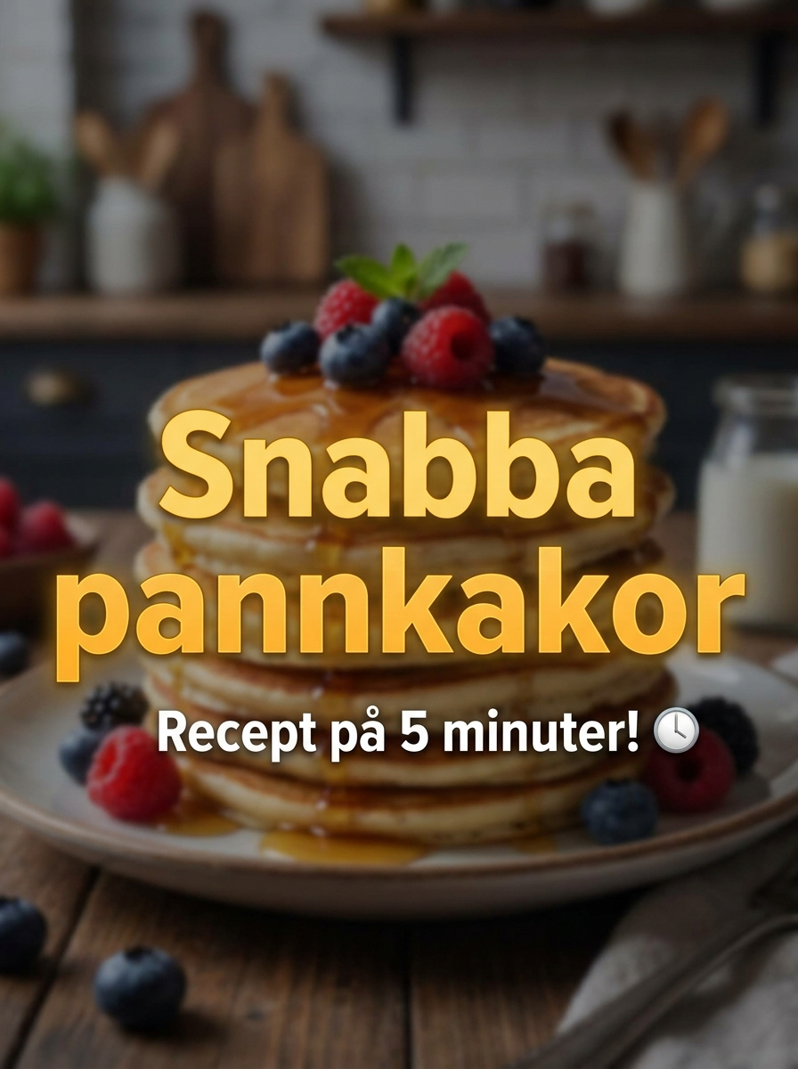 Snabba Pannkakor – snabb middag på 15 min