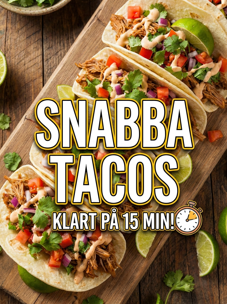 Snabba Tacos – snabb middag på 15 min