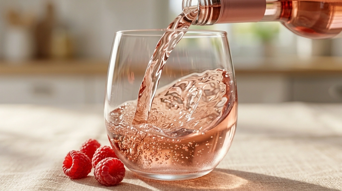 Sparkling rabarber och rosenvatten – Elegant blommig alkoholfri spritz på 20 minuter