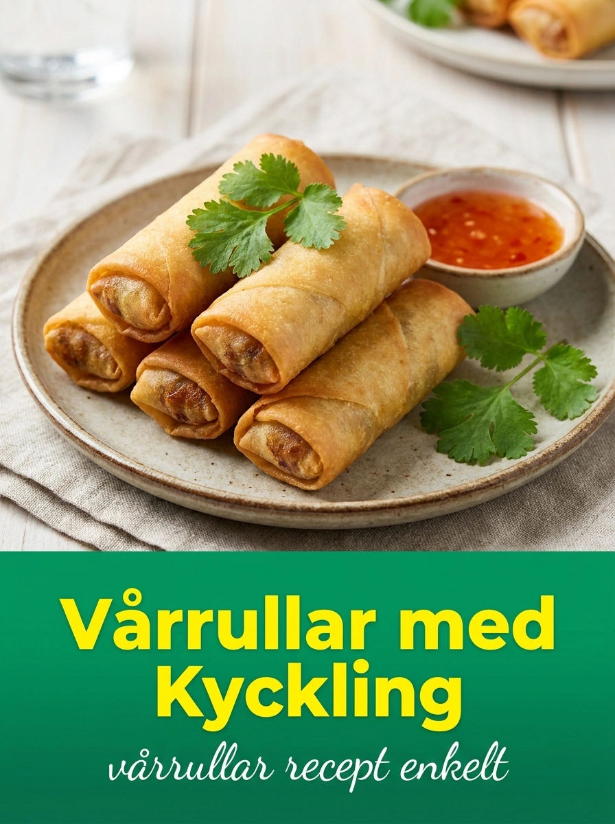 Vårrullar med Kyckling - familjerecept på 30 min