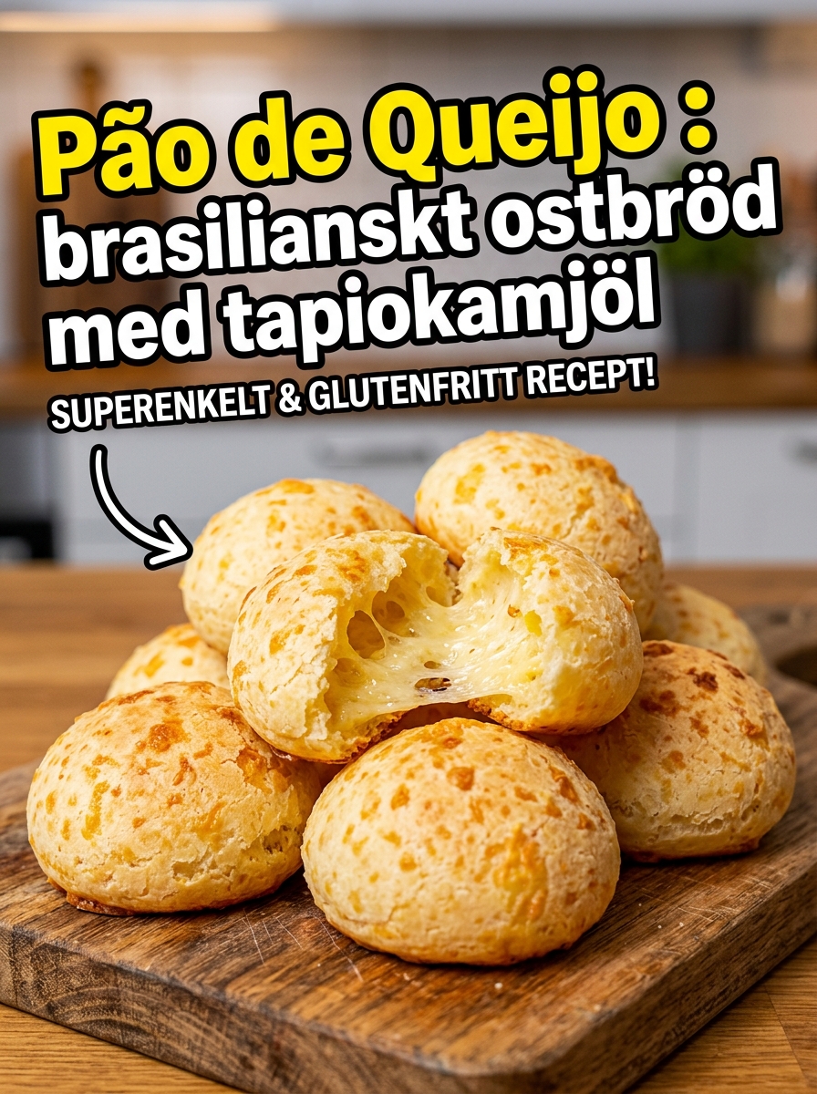 Pão de Queijo: brasilianska ostbröd med tapiokamjöl