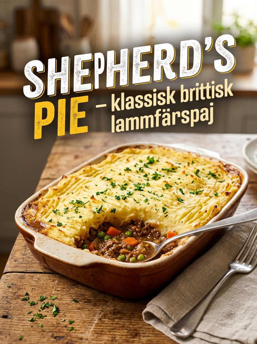 Shepherd's Pie: klassisk brittisk lammfärspaj