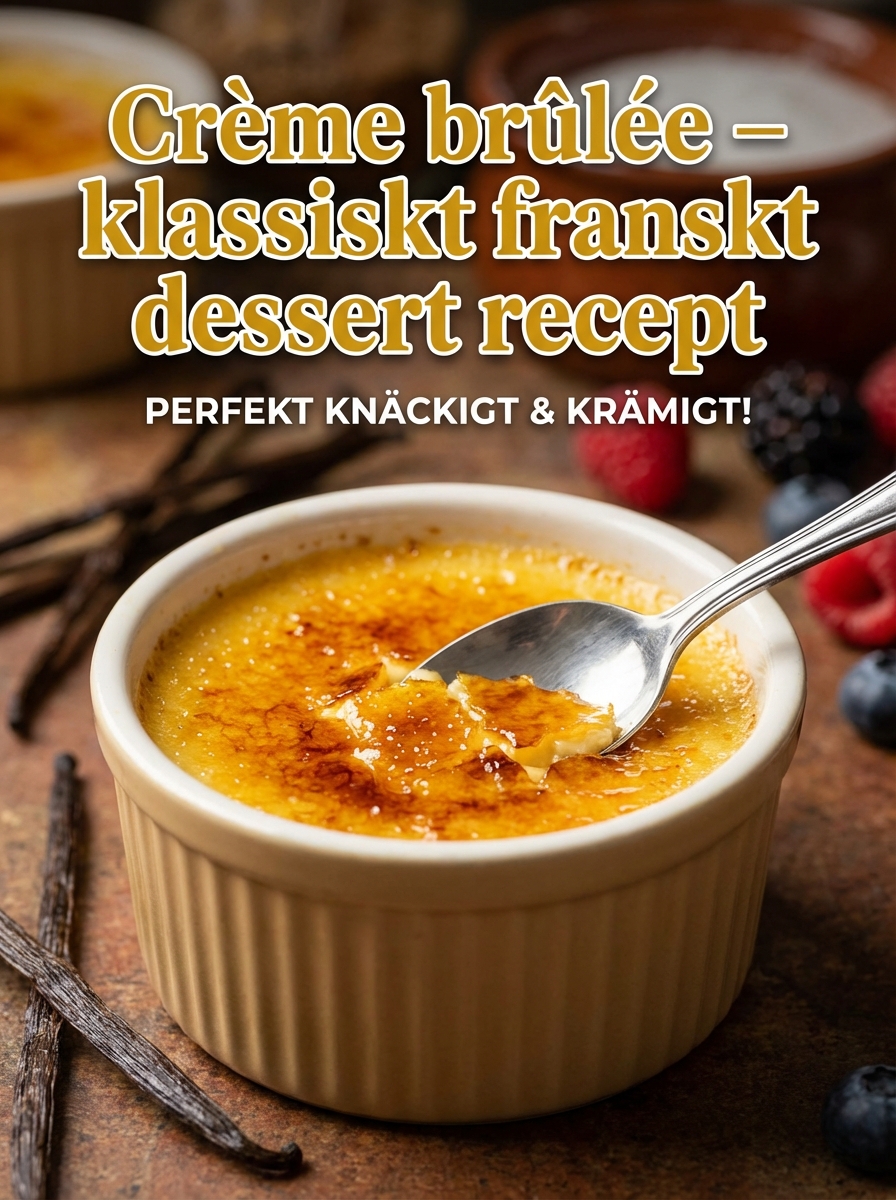 Crème brûlée: klassiskt franskt dessert recept