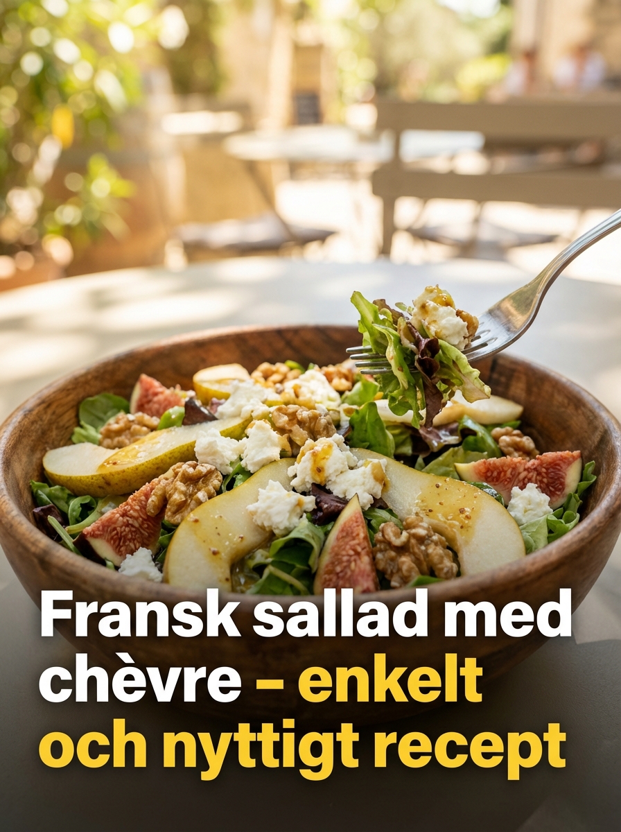 Fransk sallad med chèvre: enkelt och nyttigt recept