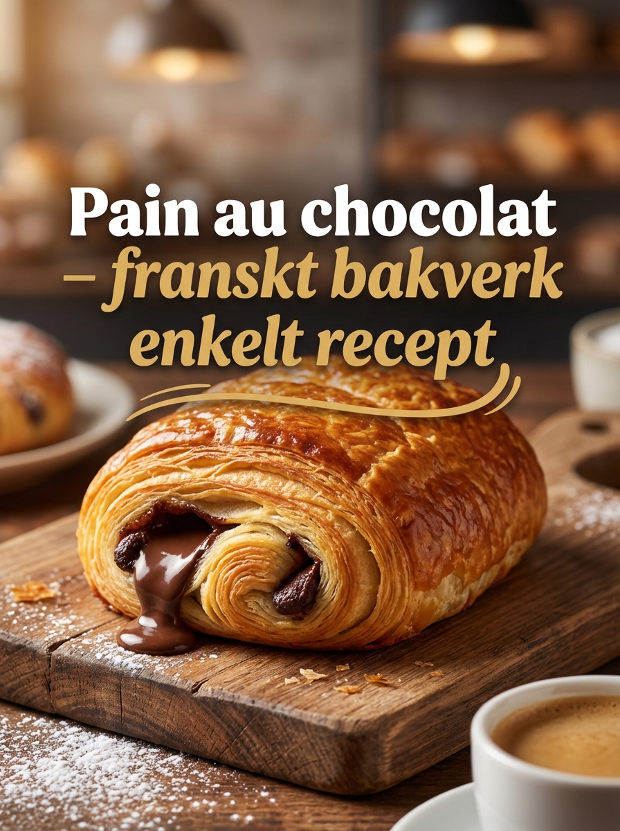 Pain au chocolat: franskt bakverk enkelt recept