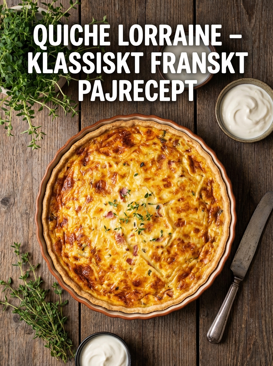 Quiche lorraine: klassiskt franskt pajrecept