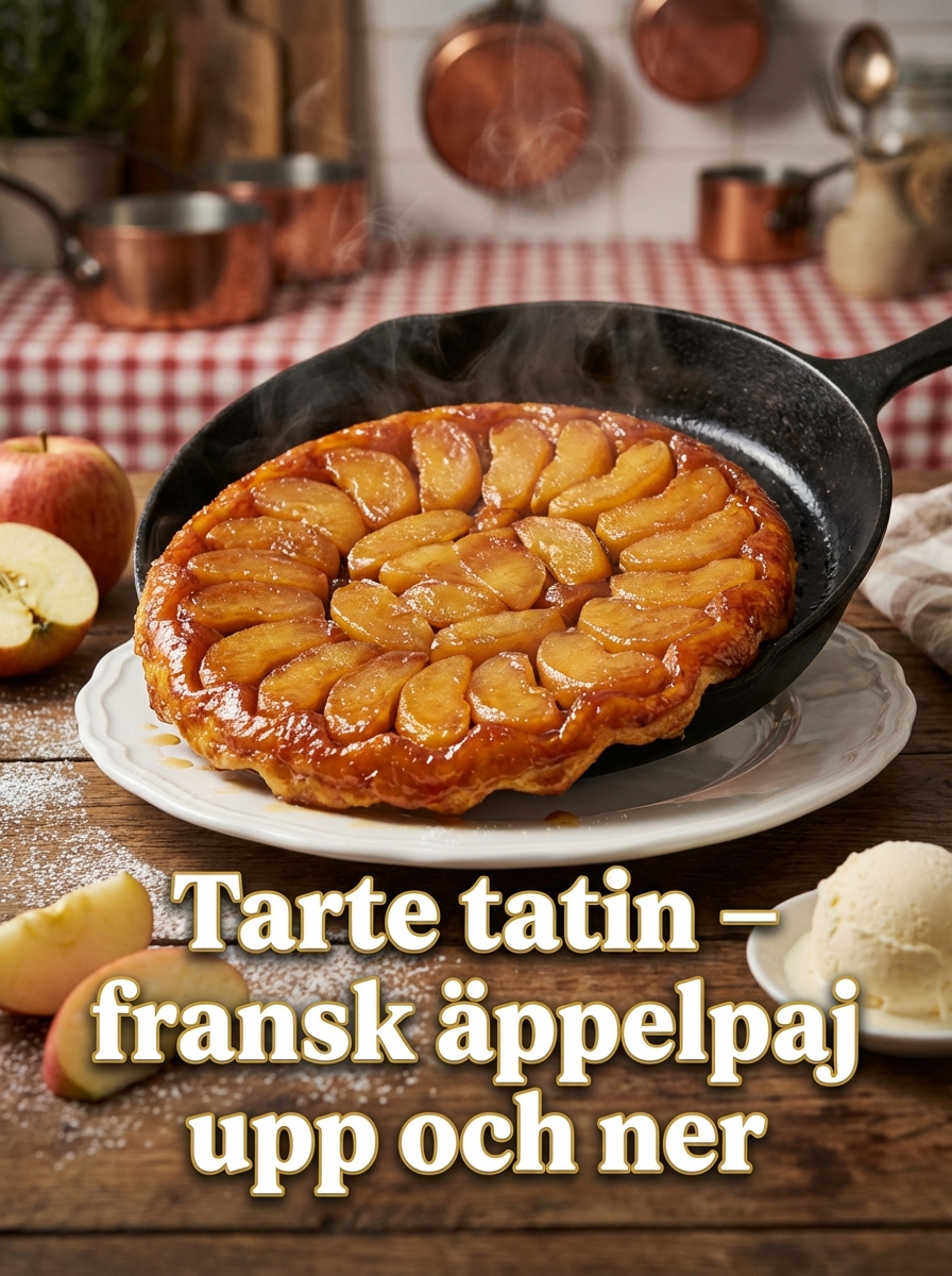Tarte tatin: fransk äppelpaj upp och ner