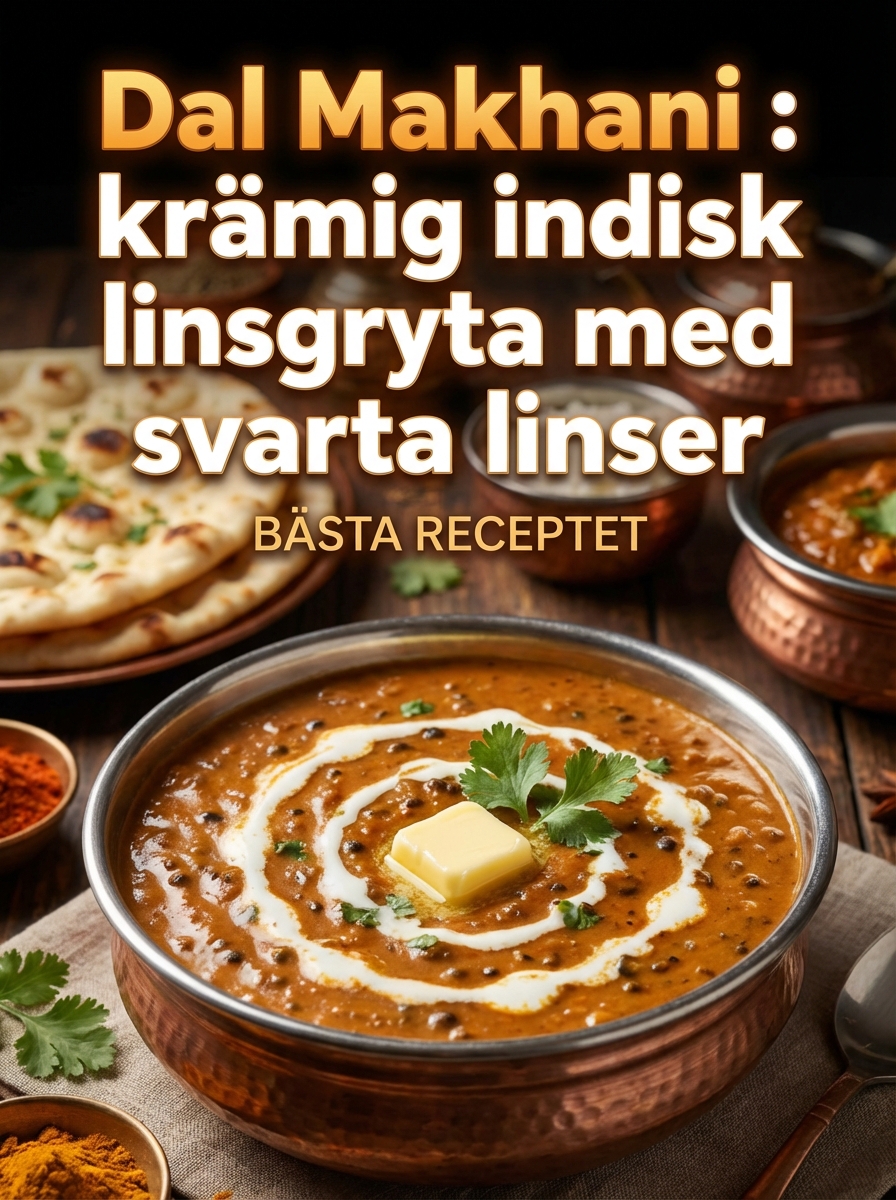Dal Makhani: krämig indisk linsgryta med svarta linser (klassisk favorit)