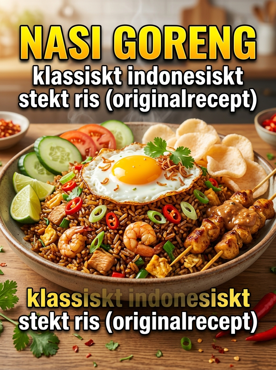 Nasi Goreng: klassiskt indonesiskt stekt ris originalrecept