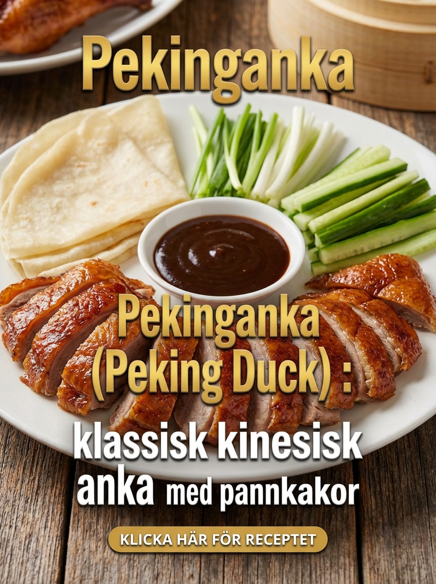 Pekinganka (Peking Duck): klassisk kinesisk anka med pannkakor hemma