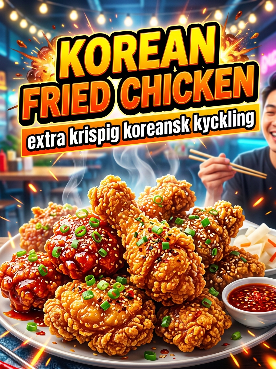 Korean Fried Chicken: extra krispig koreansk kyckling hemma