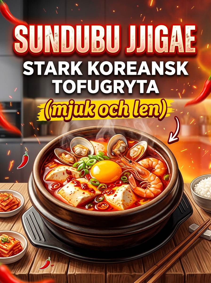 Sundubu Jjigae: stark koreansk tofugryta – mjuk och len