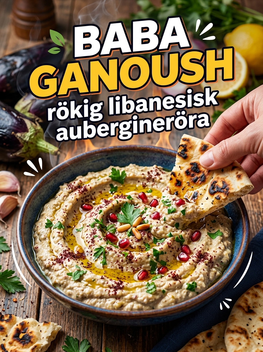 Baba Ganoush – rökig libanesisk aubergineröra