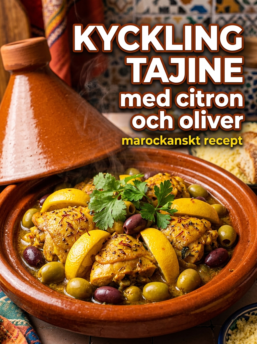 Kyckling tajine med citron och oliver: marockanskt recept – enkelt och gott