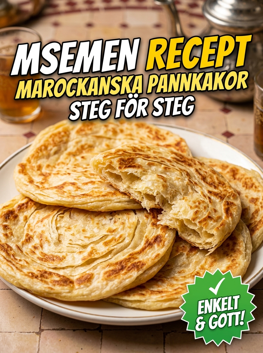 Msemen recept: marockanska pannkakor steg för steg – lätt hemma