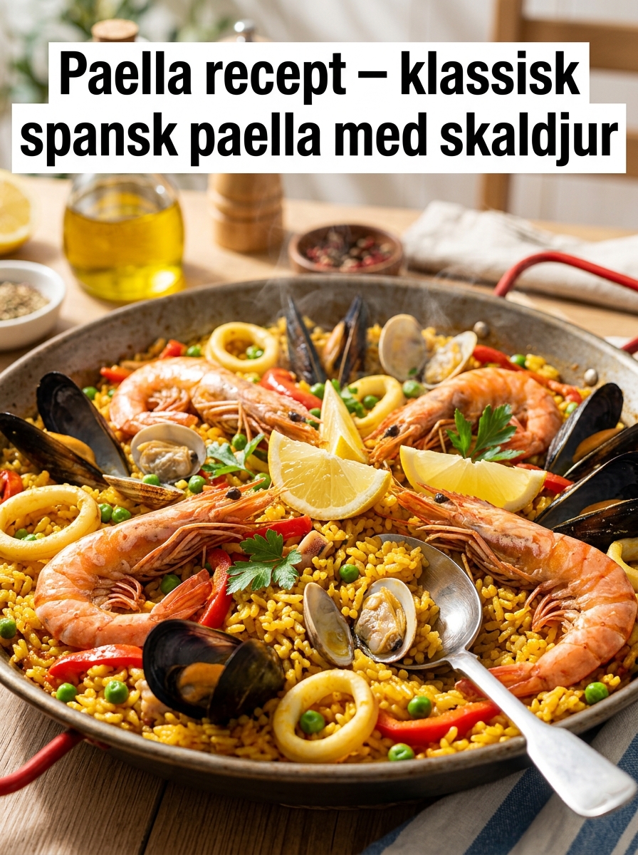 Paella recept: klassisk spansk paella med skaldjur – autentiskt hemma
