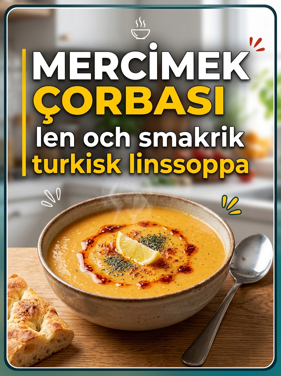 Mercimek Çorbası: len och smakrik turkisk linssoppa – enkelt recept hemma