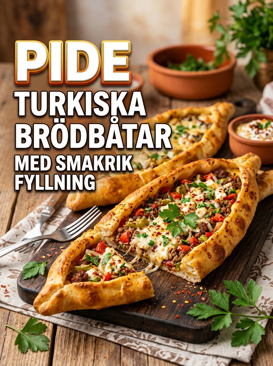Pide: turkiska brödbåtar med smakrik fyllning – perfekt middag