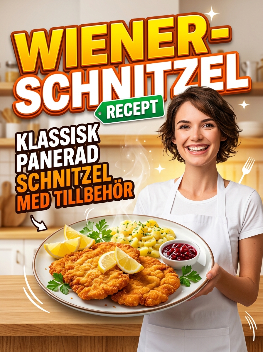 Wienerschnitzel: klassisk panerad schnitzel med tillbehör – enkelt steg för steg
