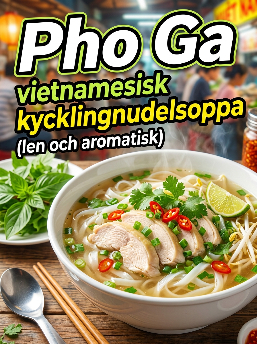 Pho Ga: vietnamesisk kycklingnudelsoppa – len och aromatisk