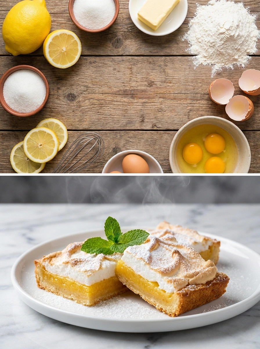 Citronrutor med maräng