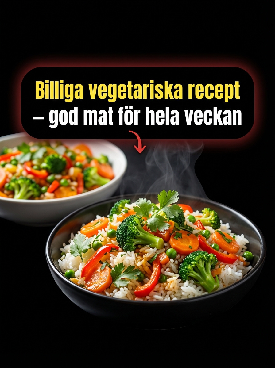 Billiga vegetariska recept för hela veckan